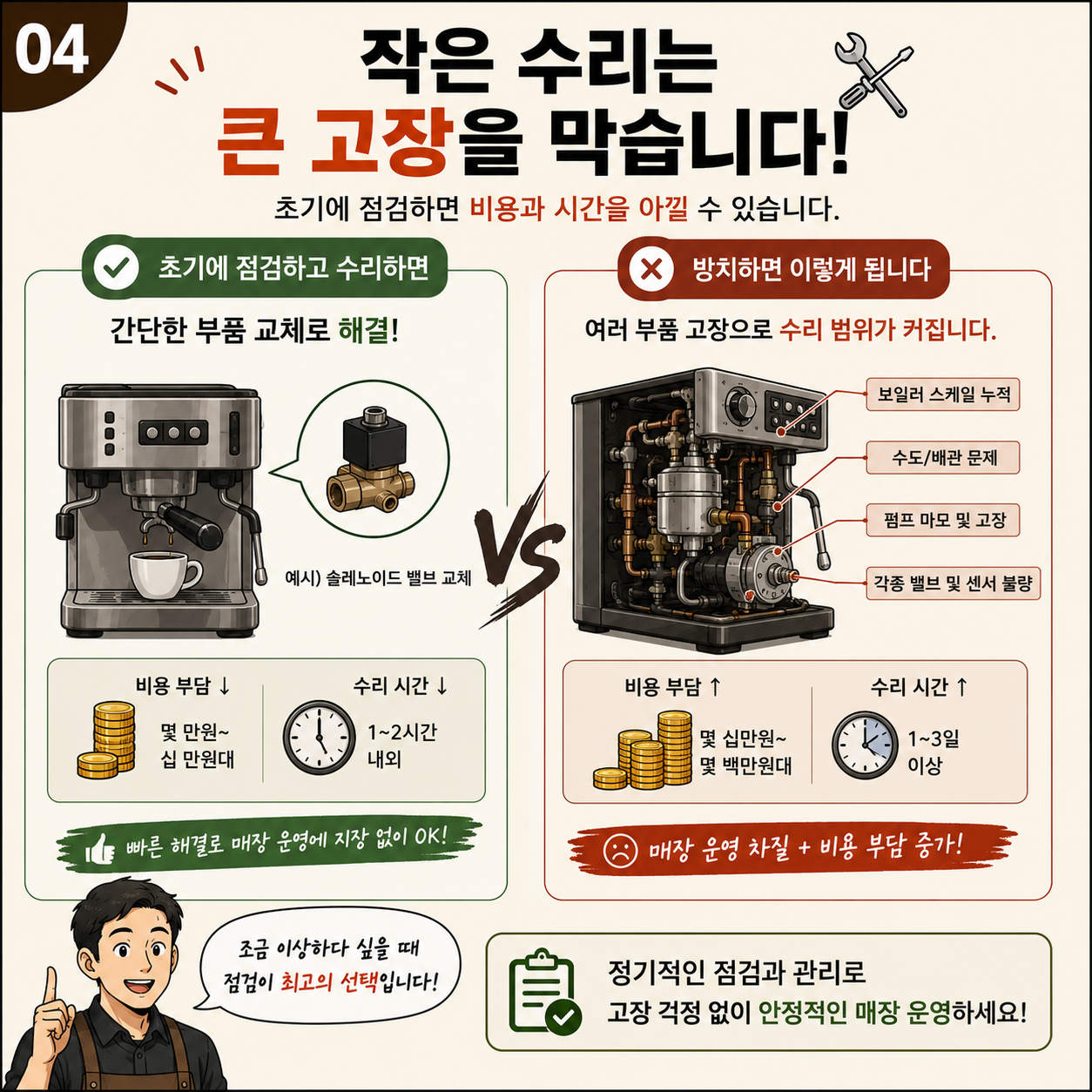 커피머신 수리 4