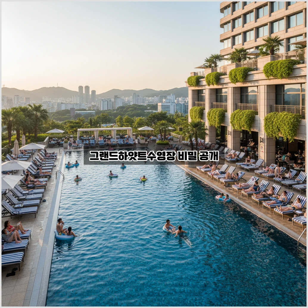 그랜드하얏트서울 수영장 완벽 정리 및 이용 방법 관련 이미지 1