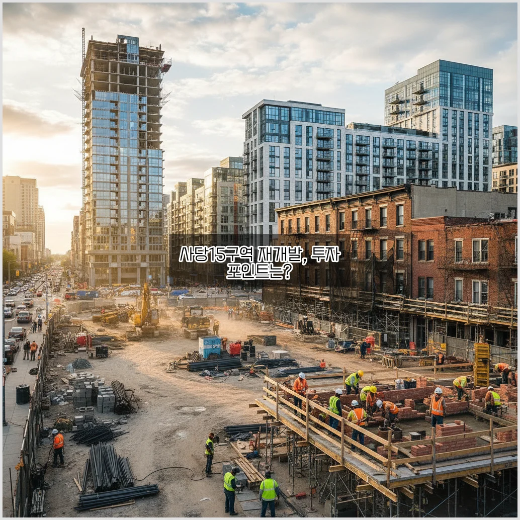 사당15구역 재개발, 알아보기 및 투자 방법 완벽 정리 관련 이미지 1