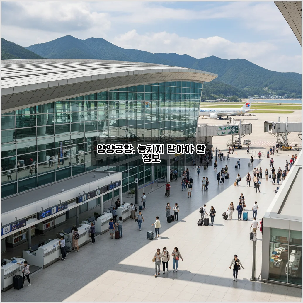 양양공항 완벽 정리: 여행 전에 꼭 알아보기 관련 이미지 1